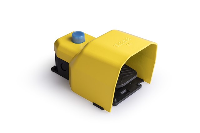 PDK Series Metal Protection (1NO+1NC)+2NC Double Step with Reset Single Yellow Plastic Foot Switch